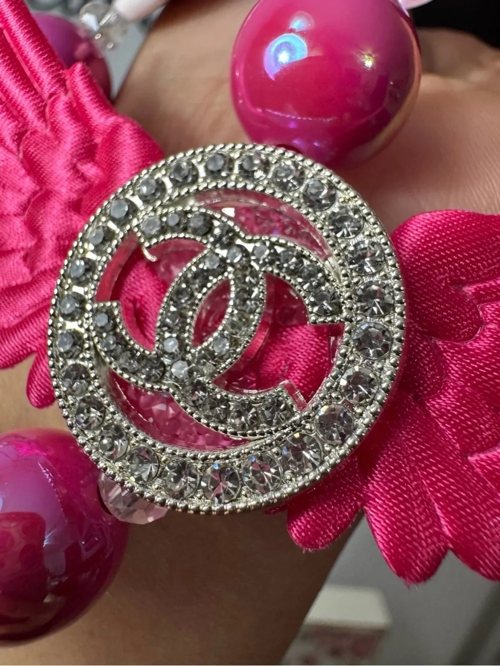 Fancy Pink Angel Wings Phone/Key/Bag Chain #P794 - Picture 4 of 9